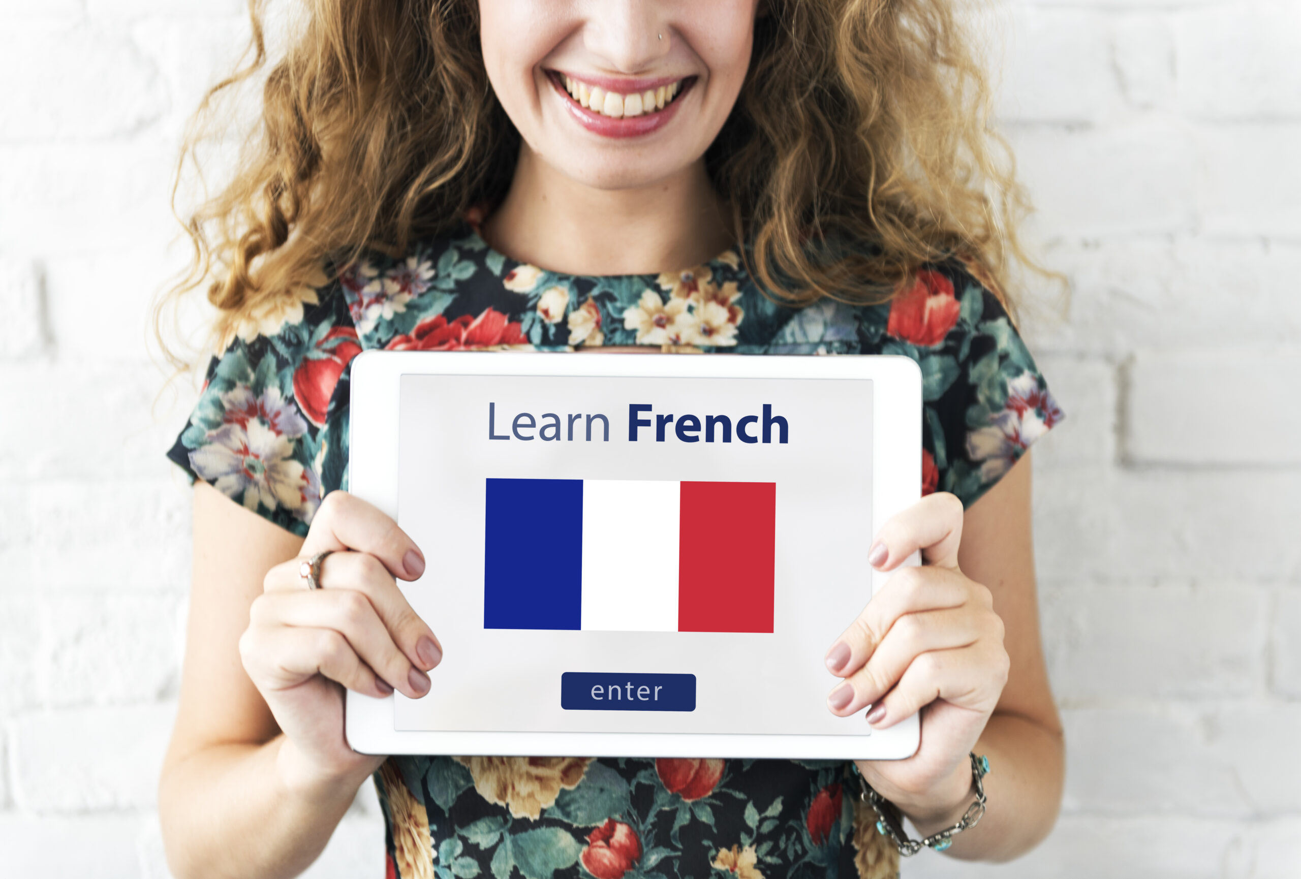 learn french language online education concept